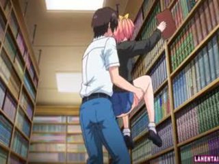 Hentai adolescente gets follada en la biblioteca