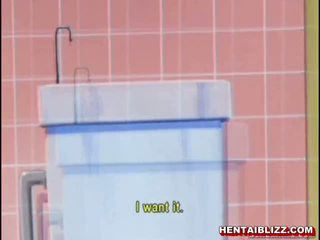 Japanisch hentai schulmädchen gets squeezed und clamp sie titten