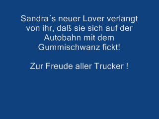 Sandra auf der autobahn