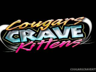 Cougars crave kittens: cougar maggie green exploits arg vähe blond ashley!