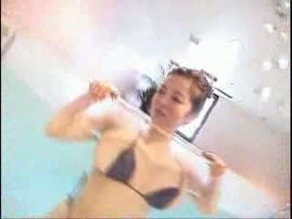 Miho in swimming pool