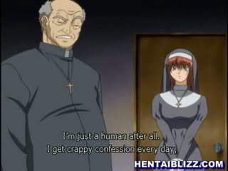 Hentai nonne gets knullet av pervertert priest