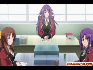 Japanese hentai schoolgirl self masturbation