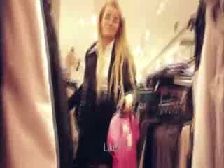 babe shopping convinced to show her ass for cash