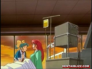Encadenada hentai gets electric choque y culo inyección