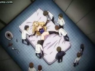 Tied Up Anime Blonde Squirting