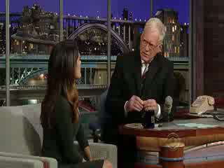Salma Hayek - Letterman Show