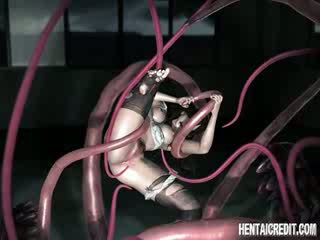 asian 3d girl fucked by tentacles