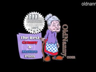Chubby Granny gets her hairy pussy washed by caretaker Video