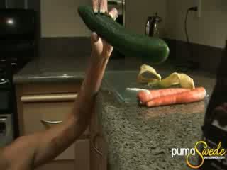 Puma Swede fucking a Obese cucumber.