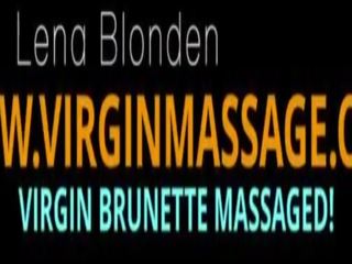 Rusiškas paauglys lena blonden gets jos virgin putė massaged