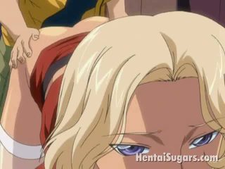 Heavenly hentai blonde nailed in the ass