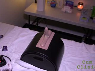 Sybian Prostate Milking with Gloved Handjob