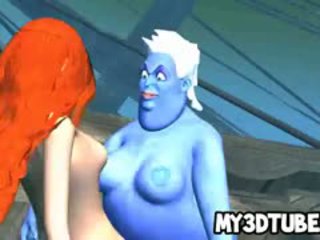 3D Ariel Gets Fucked Hard Underwater By Ursula