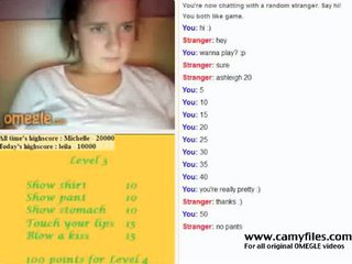 webcam, naakt, spel, omegle