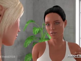 Animated Big Tits Lesbian Girls Having Futa Anal Sex