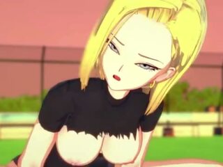Android 18 cowgadis nunggang until huge creampie - dragon ball
