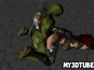 3D Lara Croft Getting Fucked Hard By A Ninja Turtle