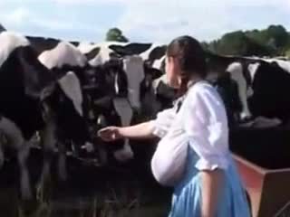 German Milk Maid: Free Funny Porn Video