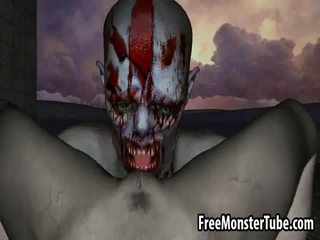 3d zombi vogëlushe getting licked dhe fucked outdoors