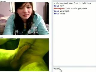 Asian Girl Watches Stiff Cock On Omegle