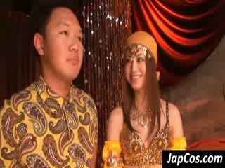 Asian cutie play Arabic dancer