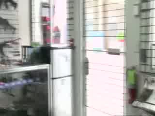 Latin gets pussyfucked by shop owner