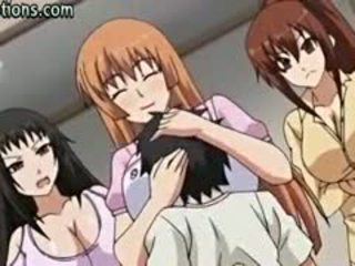 I madh titted anime babes licking