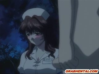 Hentai ápolónő forró wetpussy poked és arcra élvezés gecilövés -ban a